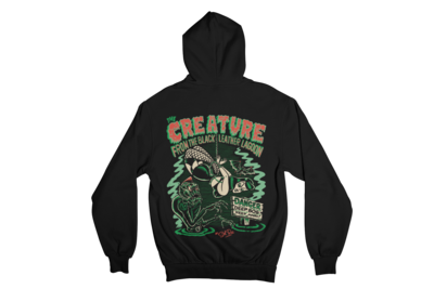 CREATURE FROM BLACK LEATHER HOODIE ZIP for MEN by SOL RAC