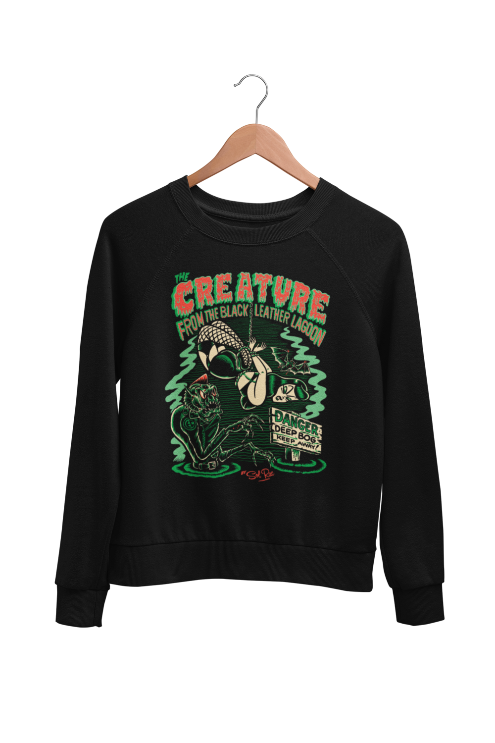 CREATURE FROM BLACK LEATHER SWEATSHIRT UNISEX by BY SOL RAC