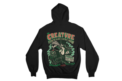 CREATURE FROM BLACK LEATHER HOODIE ZIP for WOMEN by SOL RAC