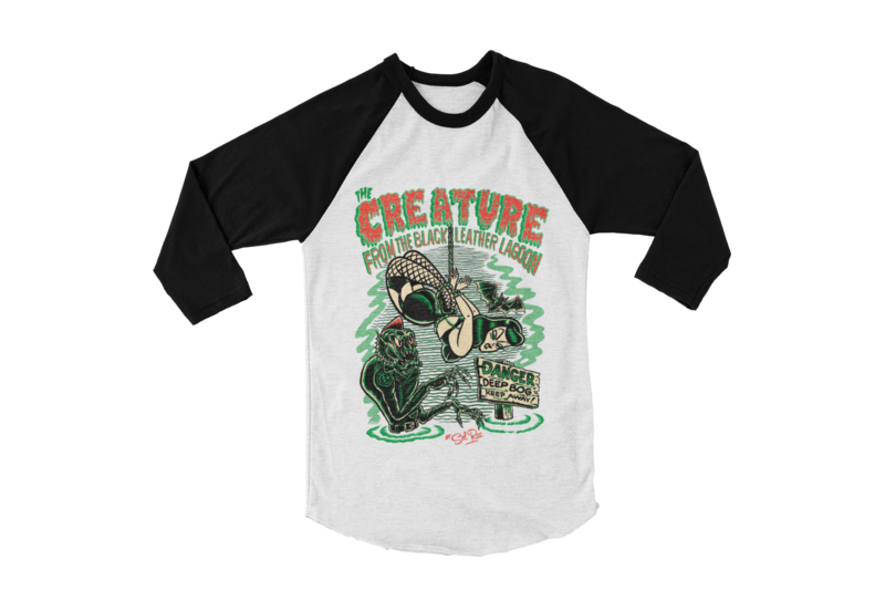 CREATURE FROM BLACK LEATHER BASEBALL LONG SLEEVE By SOL RAC