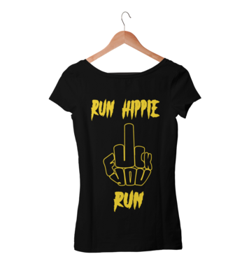 RUN HIPPIE RUN TSHIRT FOR WOMEN