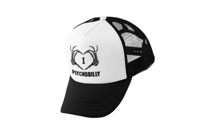 I LOVE PSYCHOBILLY TRUCKER CAP