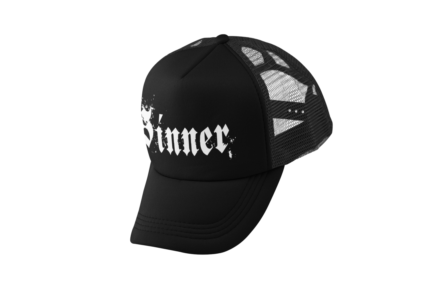 SINNER TRUCKER CAP, COLOUR: BLACK
