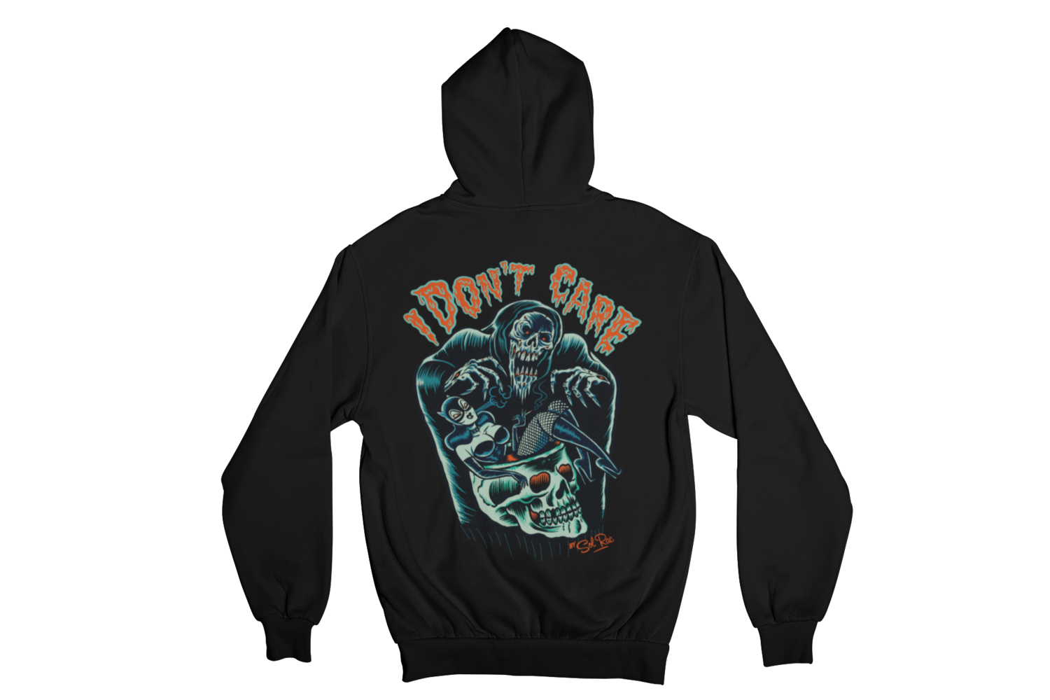 I DON´T CARE HOODIE ZIP for MEN by SOL RAC
