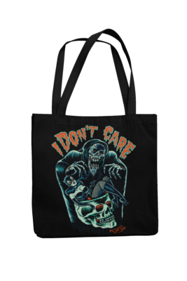 I DON´T CARE Cotton Bag  logo design SOL RAC