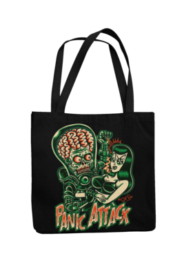PANIC ATTACK ! Cotton Bag  logo design SOL RAC