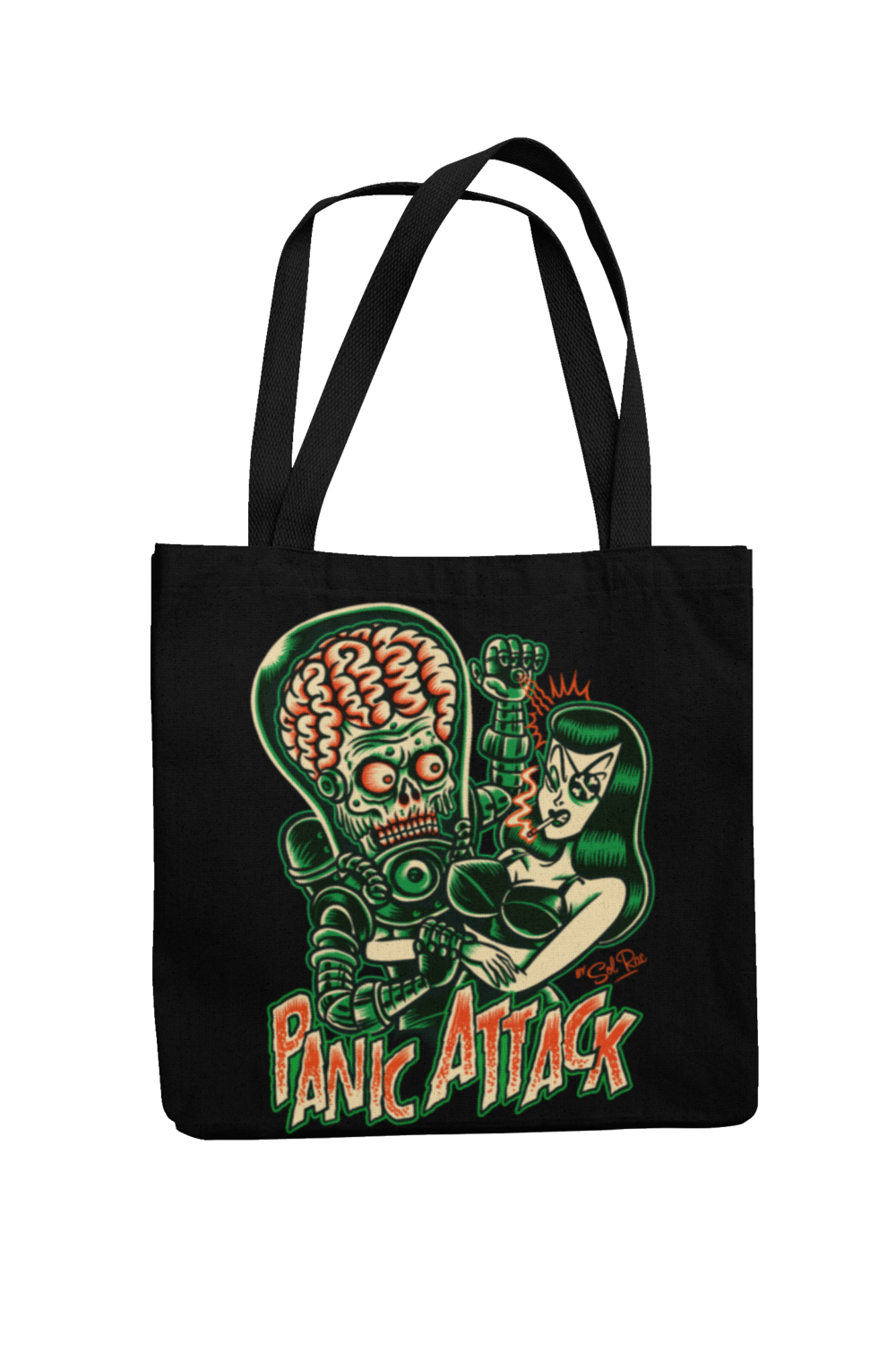 WITCHCRAFT Cotton Bag  logo design SOL RAC, Colour: Black
