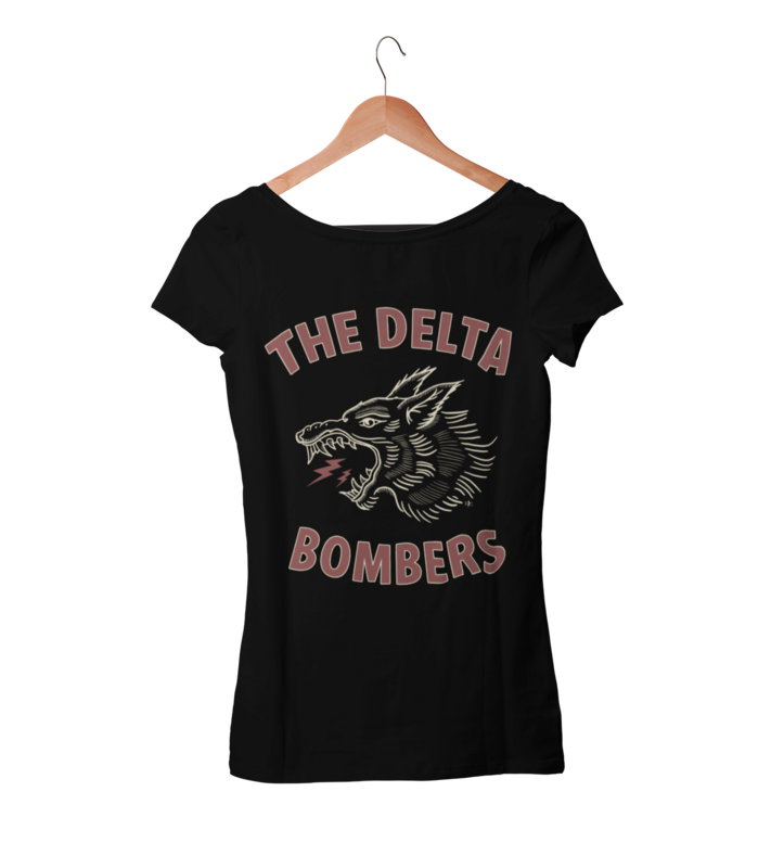 THE DELTA BOMBERS T-SHIRT "RED WOLF"  WOMEN