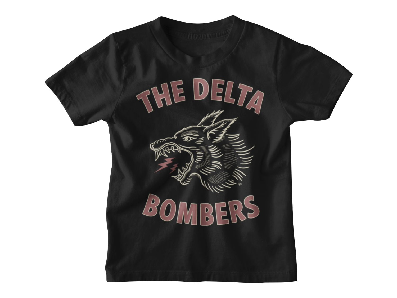 THE DELTA BOMBERS "Red wolf" T-SHIRT KIDS