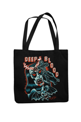 DEEP BLOOD Cotton Bag  logo design SOL RAC
