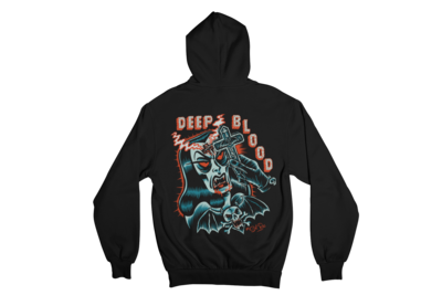DEEP BLOOD HOODIE ZIP for WOMEN by SOL RAC