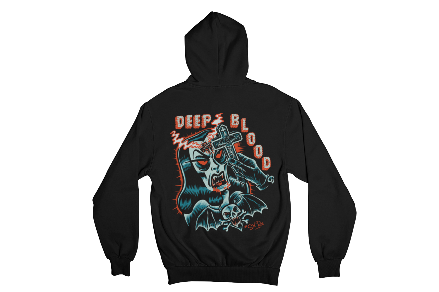 DEEP BLOOD HOODIE ZIP for MEN by SOL RAC