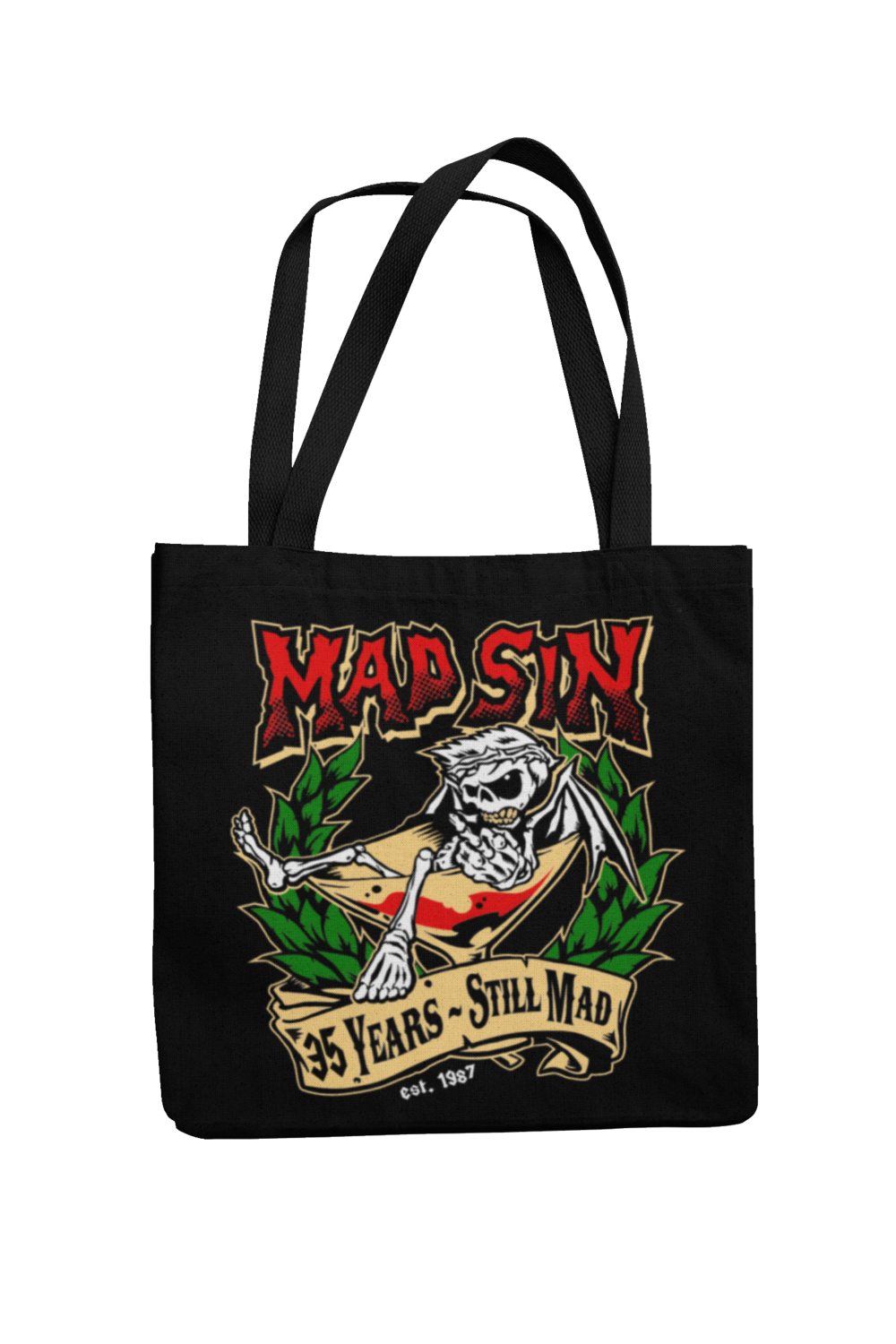 MAD SIN Cotton Bag still mad Round logo