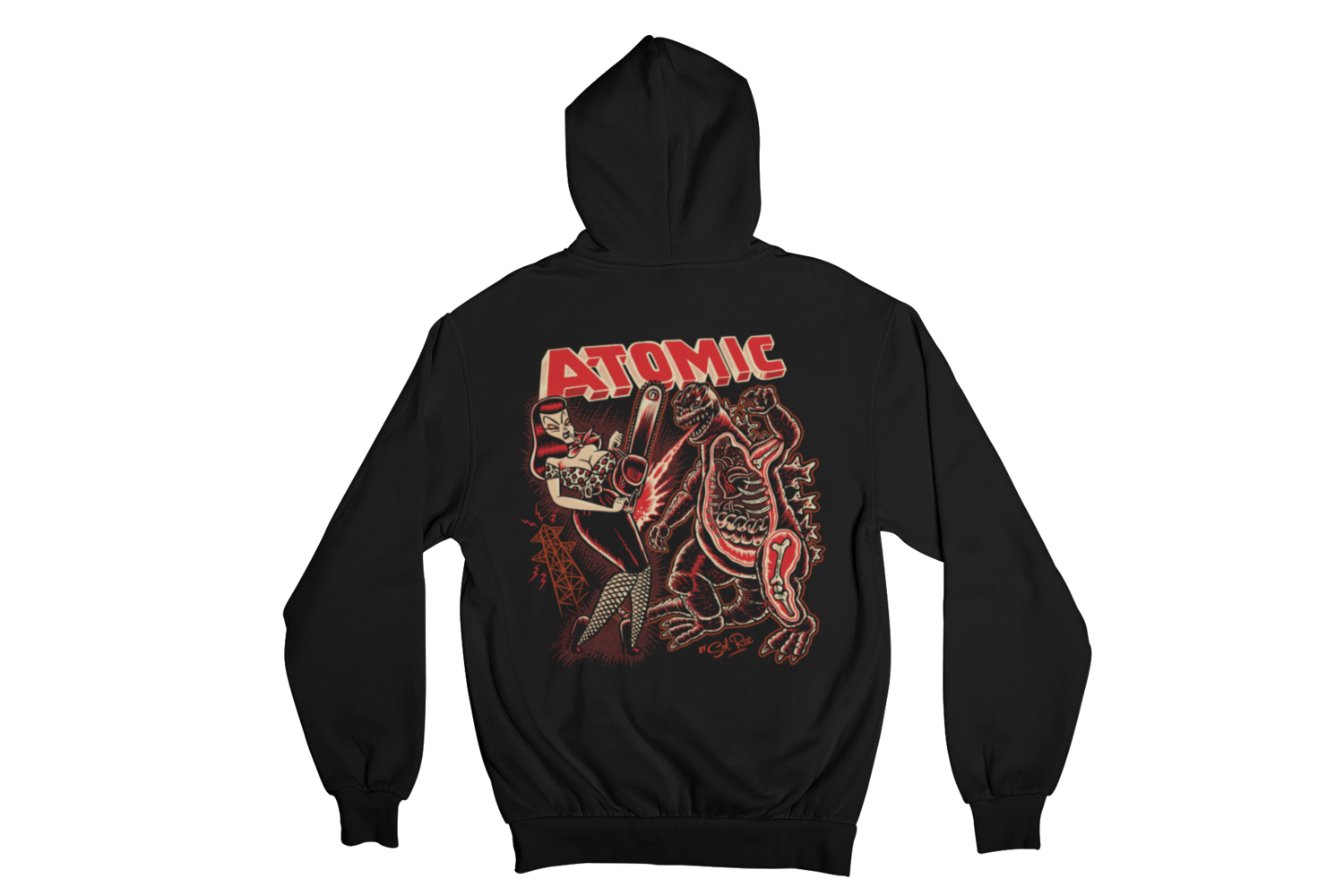 ATOMIC ! HOODIE ZIP for WOMEN by SOL RAC