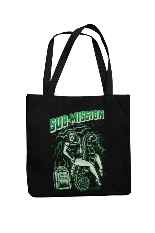 SUB - MISSION Cotton Bag  logo design SOL RAC