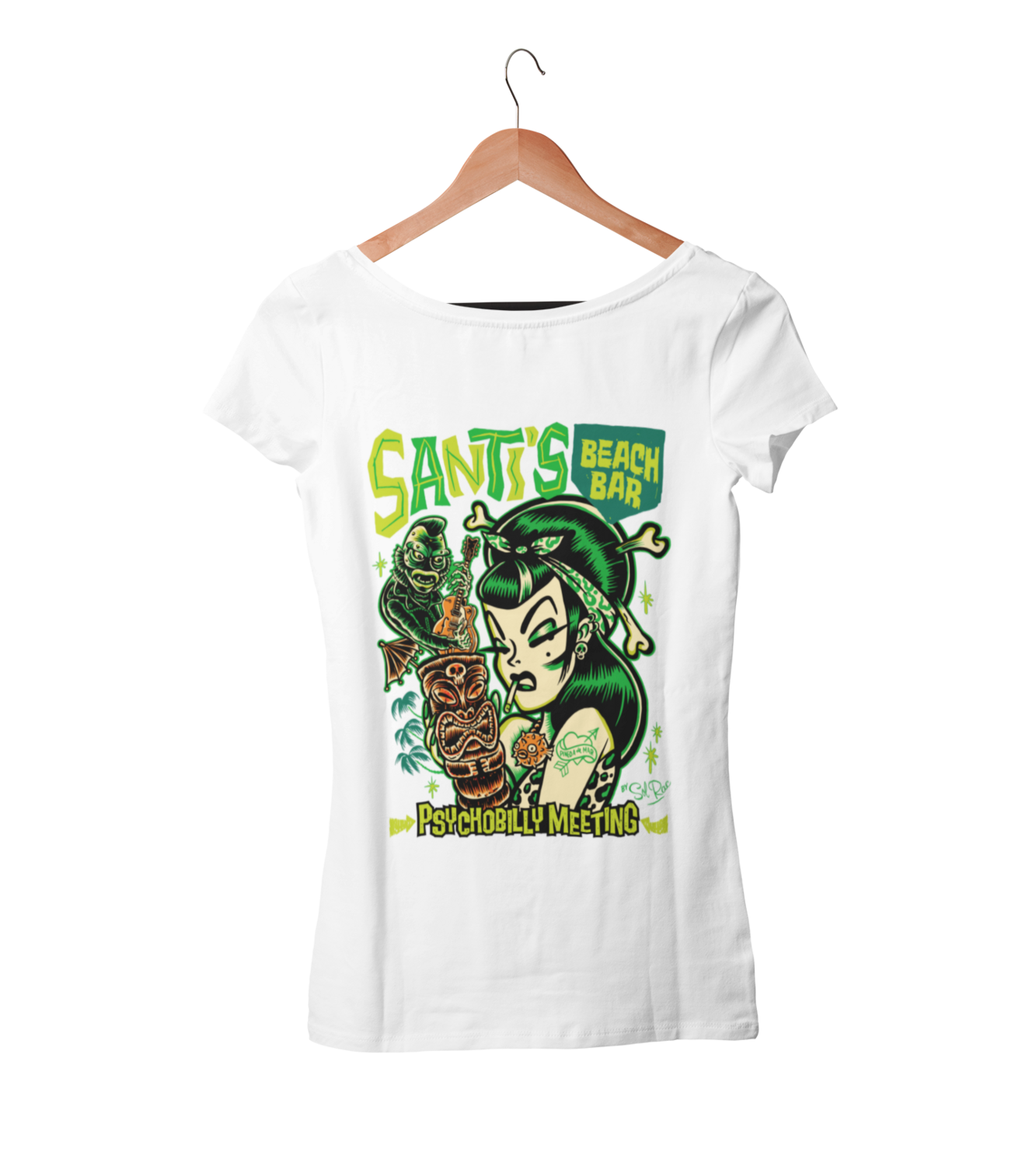 SANTI´S BEACH BAR 2022  T-SHIRT WOMAN BY SOLRAC