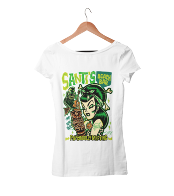 SANTI´S BEACH BAR 2022  T-SHIRT WOMAN BY SOLRAC