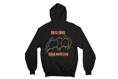 GUANA BATZ &quot;BATZ FANS&quot; HOODIE ZIP for WOMEN