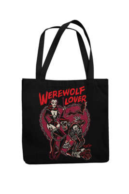 WEREWOLF LOVER Cotton Bag  logo design SOL RAC