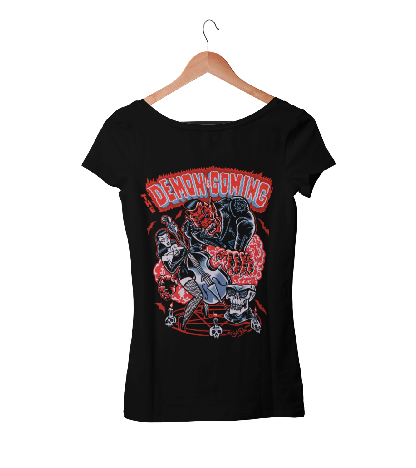 DEMON IS COMING T-SHIRT WOMAN BY SOL RAC