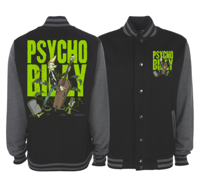 BILLY BANG PSYCHOBILLY VARSITY JACKET UNISEX BY NANO BARBERO