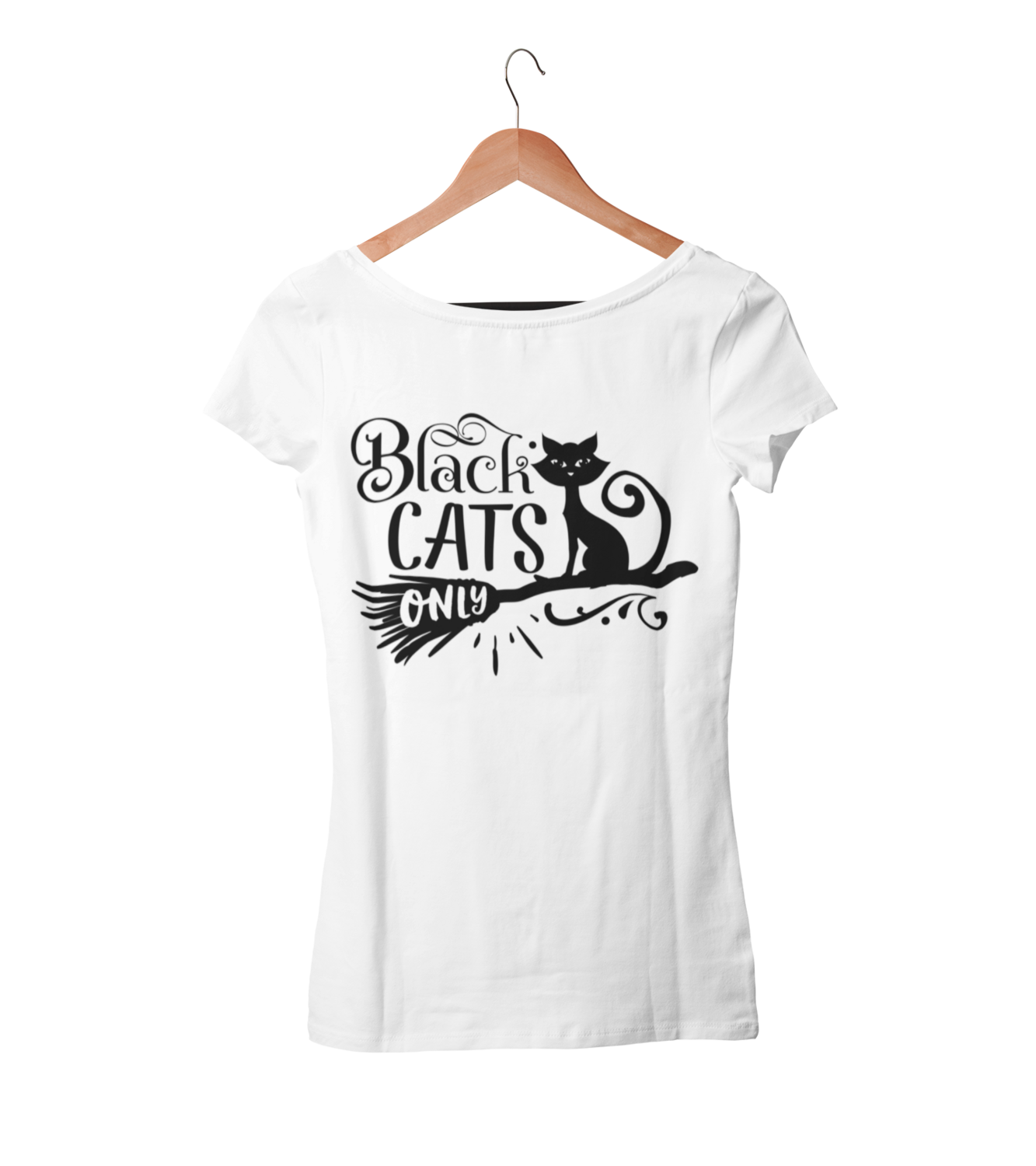 BLACK CATS ONLY T-SHIRT WOMAN