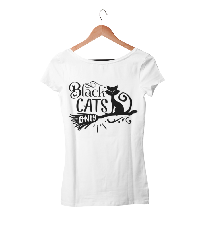 BLACK CATS ONLY T-SHIRT WOMAN