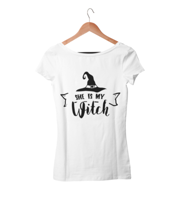 SHE IS MY WITCH T-SHIRT WOMAN