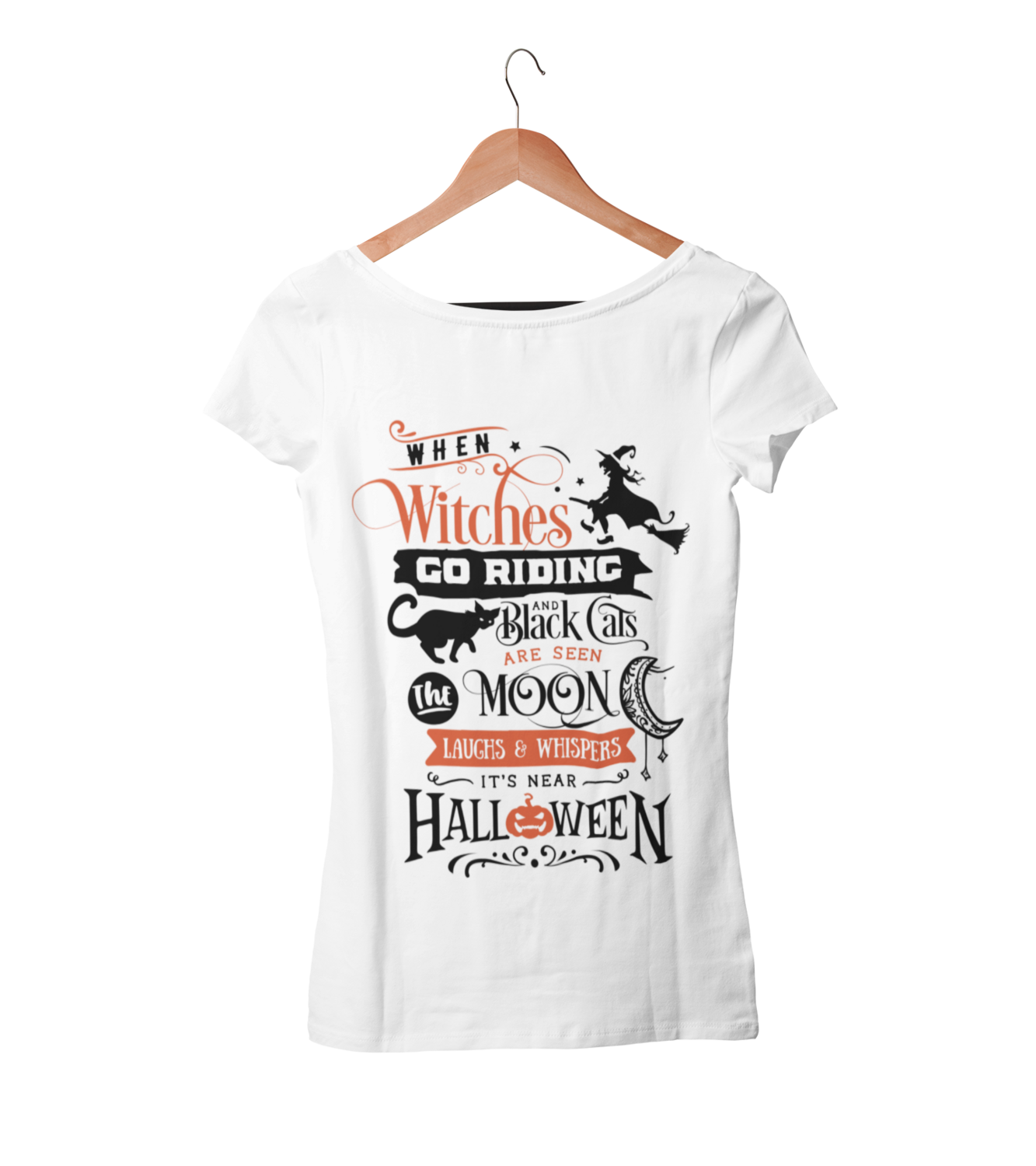 WHEN WITCHES GO RIDING T-SHIRT WOMAN