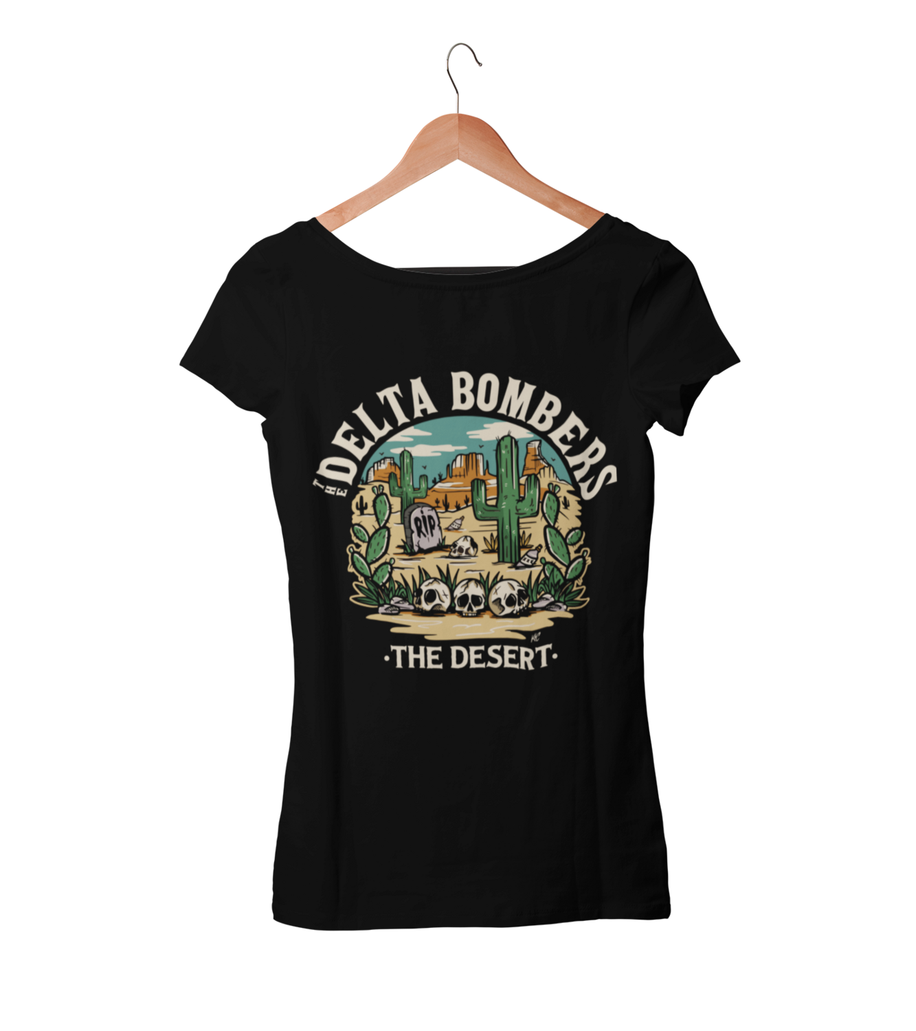 THE DELTA BOMBERS T-SHIRT &quot;THE DESERT&quot;  WOMEN, Size: Small