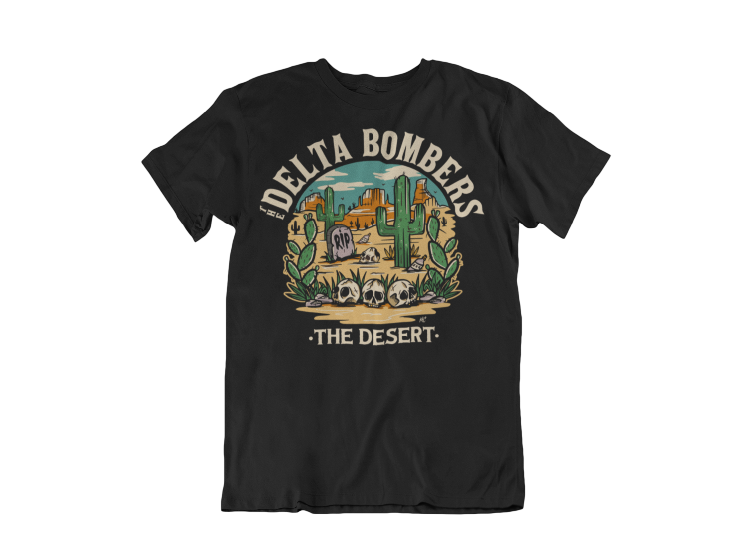 THE DELTA BOMBERS T-SHIRT "THE DESERT" for MEN