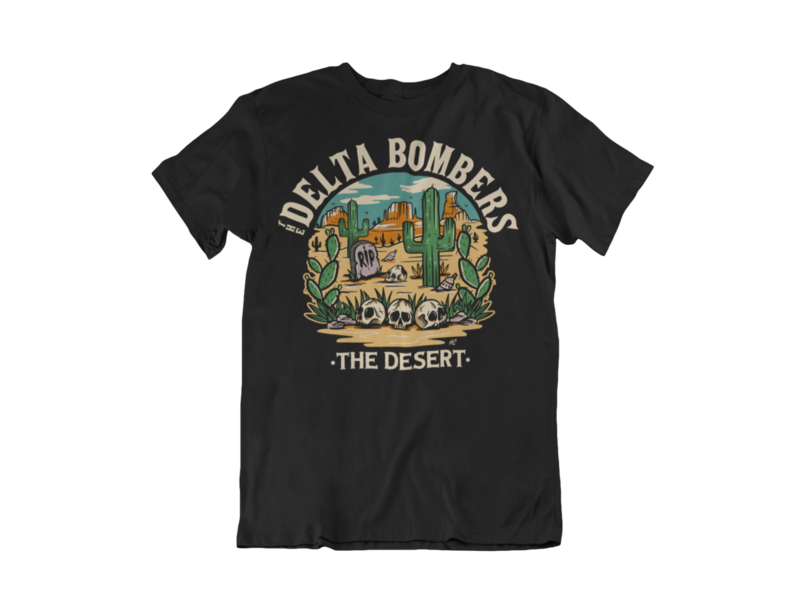 THE DELTA BOMBERS T-SHIRT "THE DESERT" for MEN