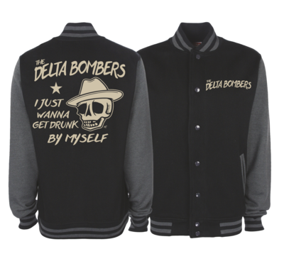 THE DELTA BOMBERS &quot;Drunk&quot; VARSITY JACKET UNISEX