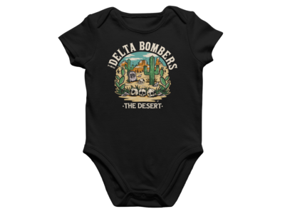THE DELTA BOMBERS &quot;The desert&quot; BABY ONIESE