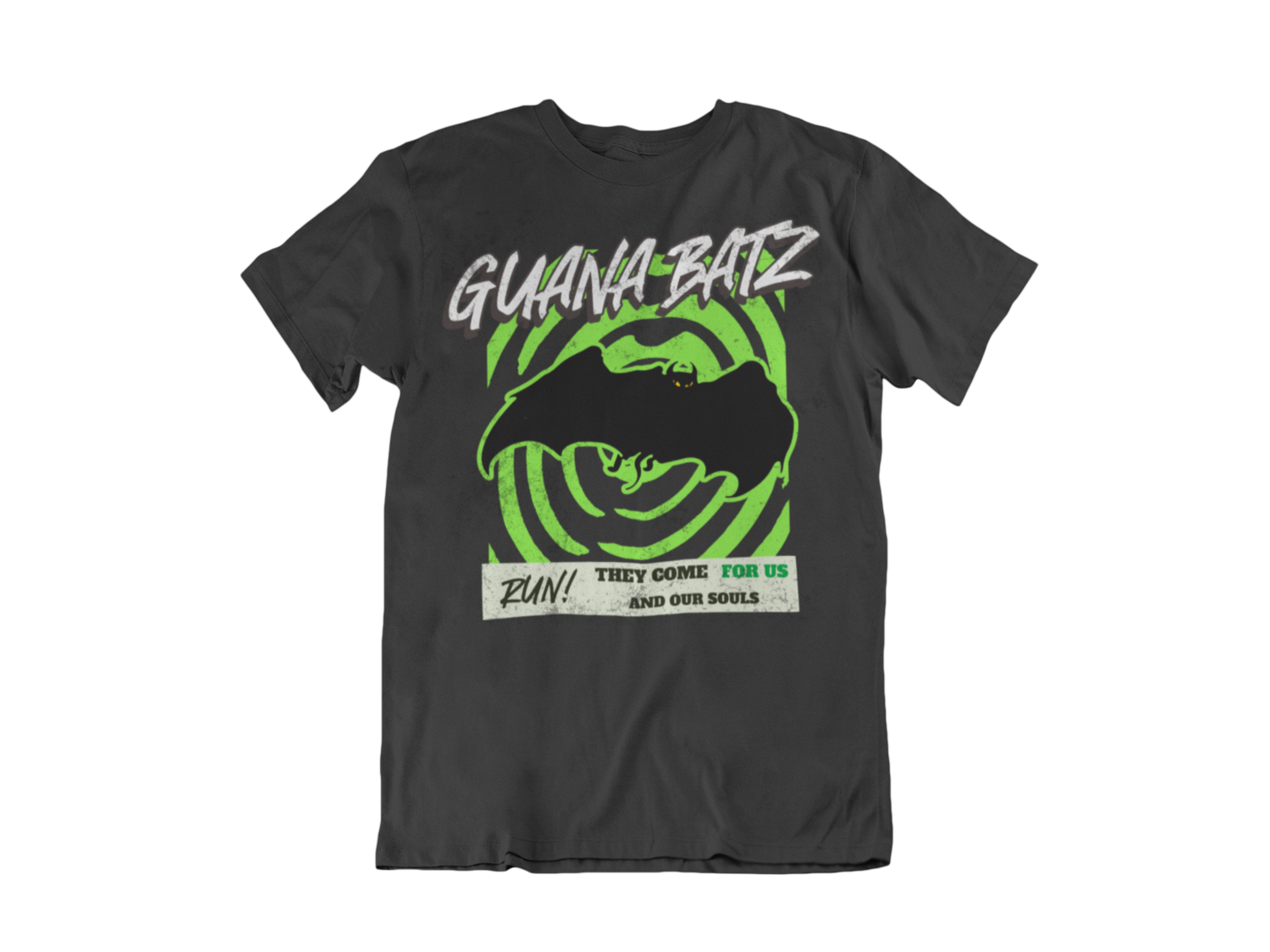 GUANA BATZ T-SHIRT &quot;RUN&quot; for MEN, Colour: BLACK, Size: Small