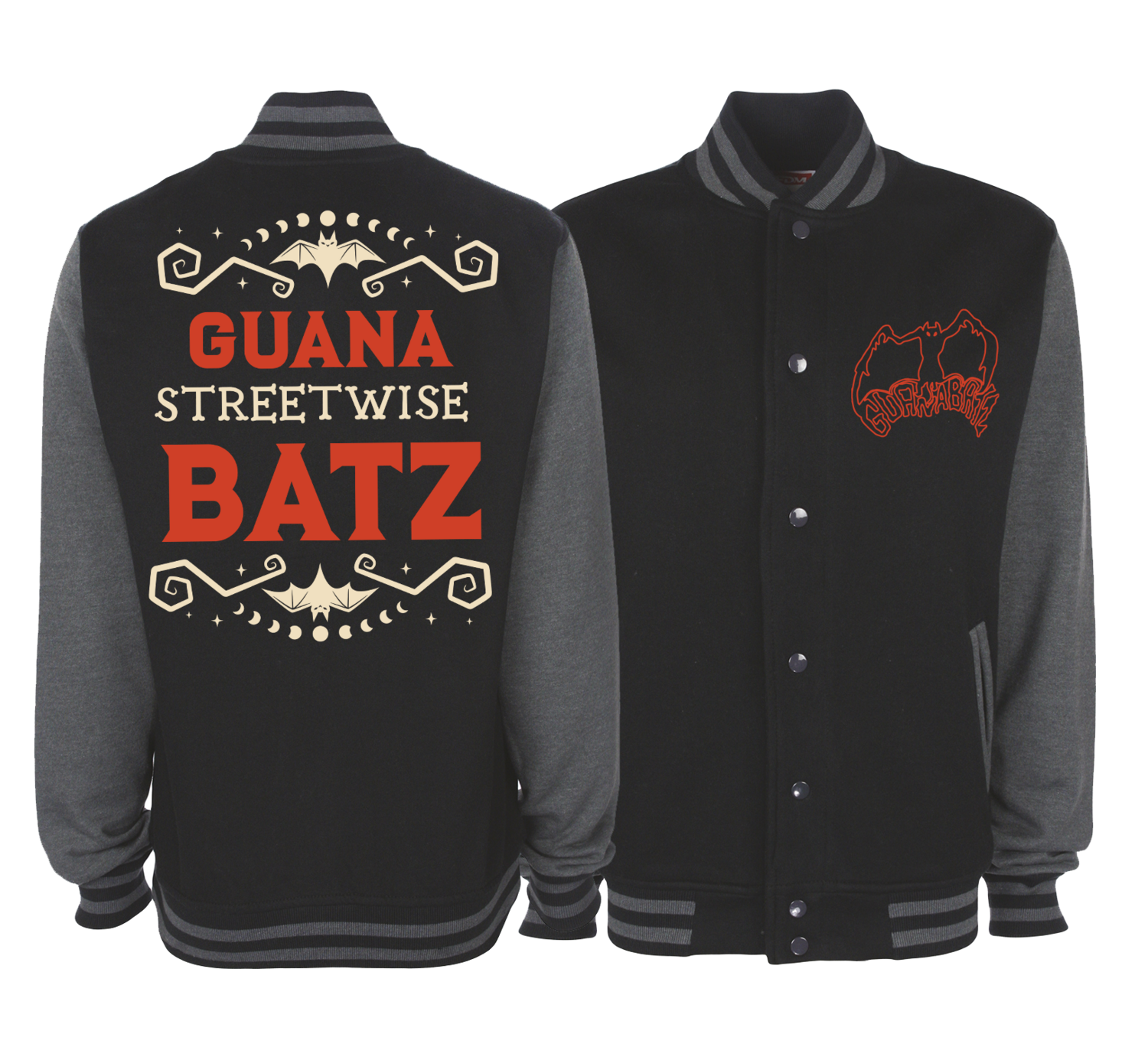 GUANA BATZ "Streetwise" VARSITY JACKET UNISEX