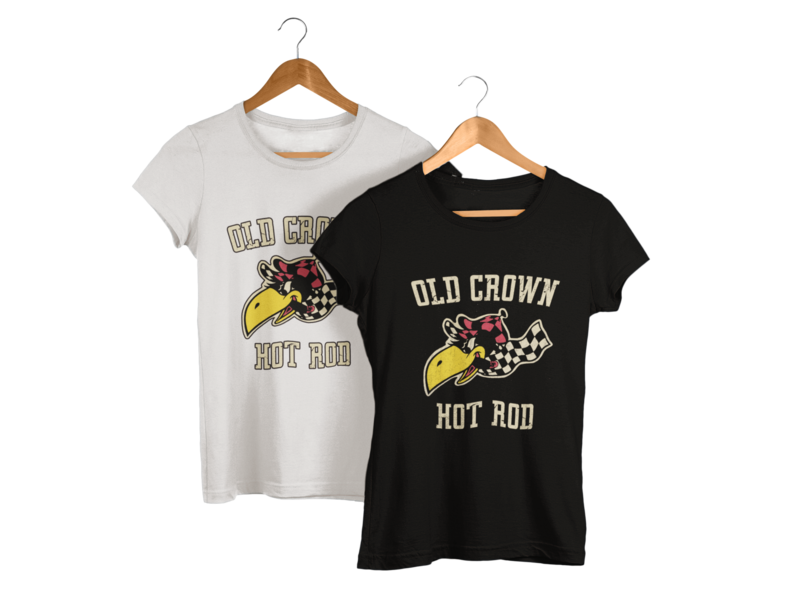 OLD CROWN HOT ROD T-SHIRT WOMAN
