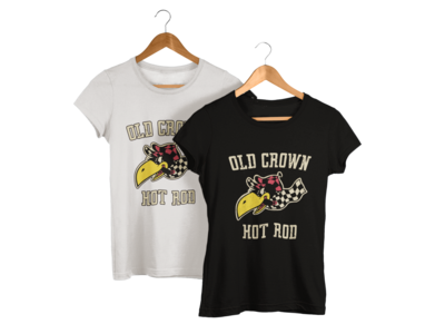 OLD CROWN HOT ROD T-SHIRT WOMAN