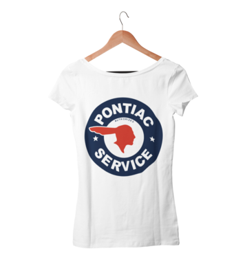 PONTIAC SERVICE LOGO T-SHIRT FOR WOMEN