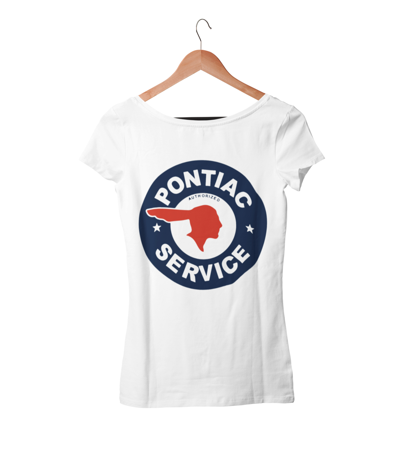 PONTIAC SERVICE LOGO T-SHIRT FOR WOMEN, Size: Small
