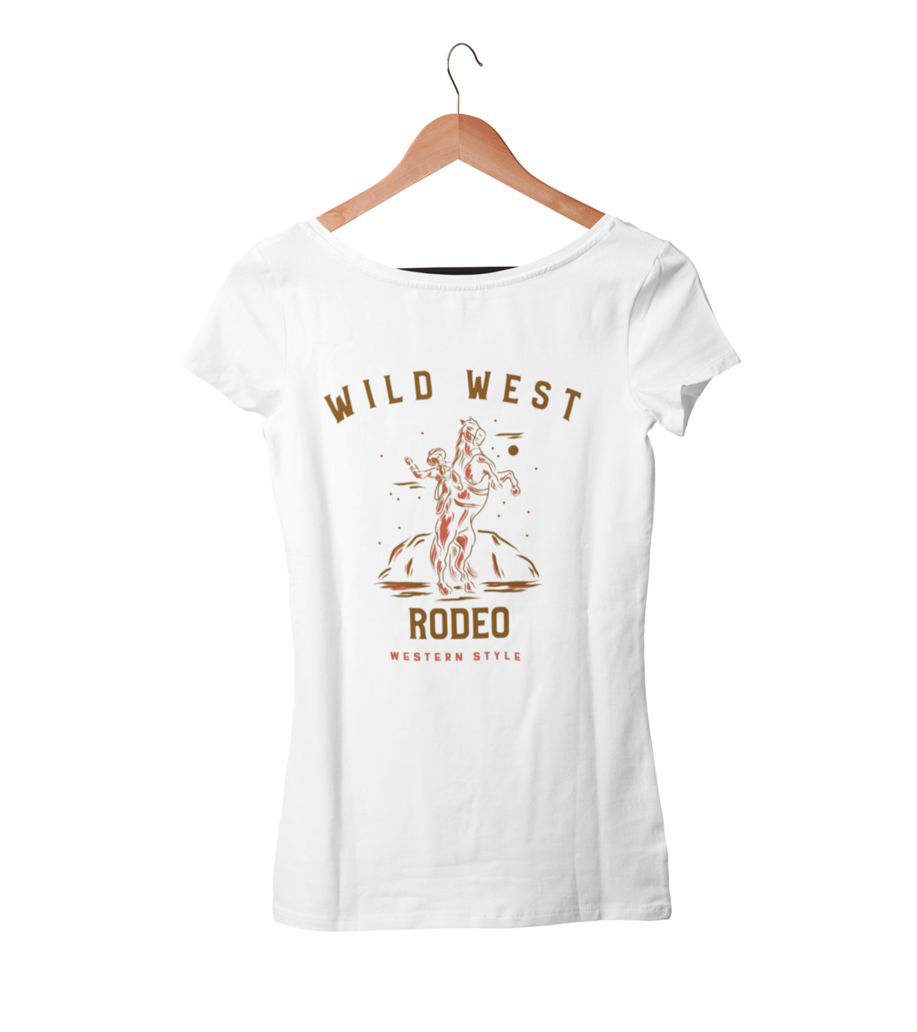 WILD WEST RODEO T-SHIRT WOMAN, Colour: WHITE, Size: Large