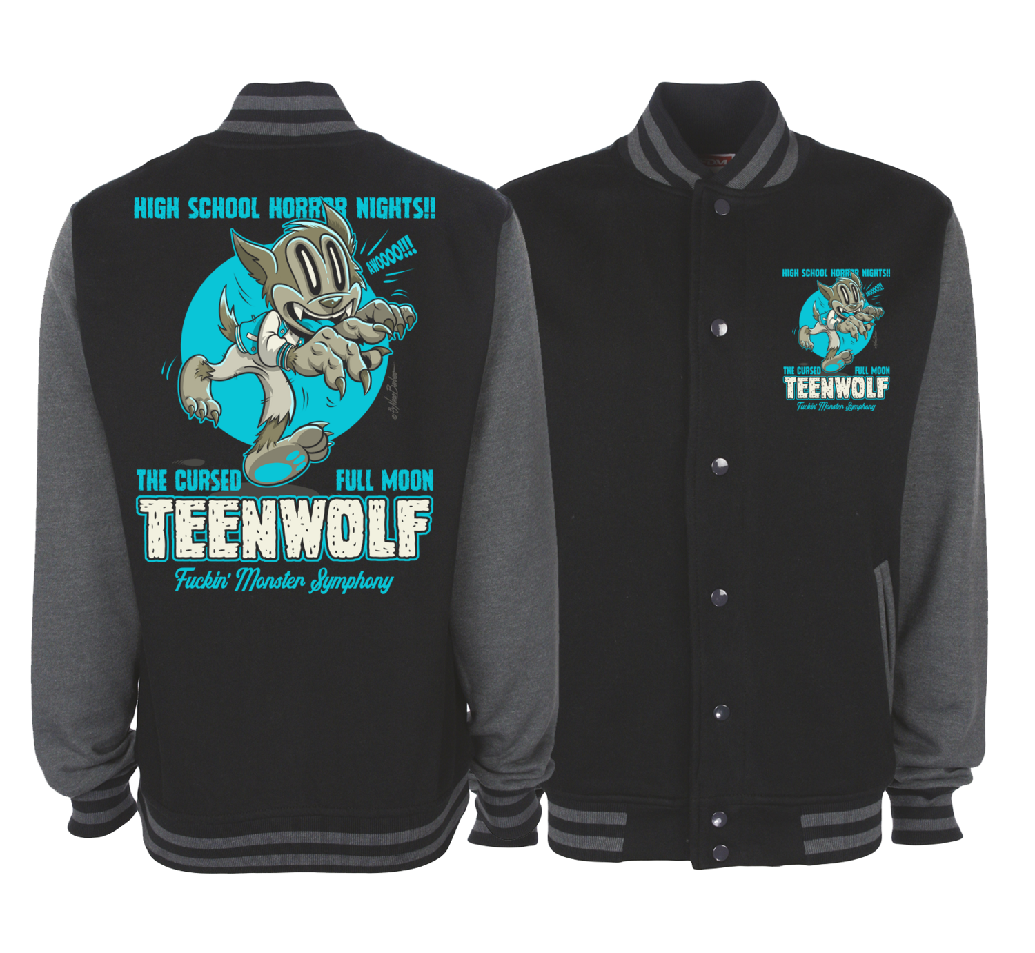 TEENWOLF VARSITY JACKET UNISEX BY NANO BARBERO, Size: Small