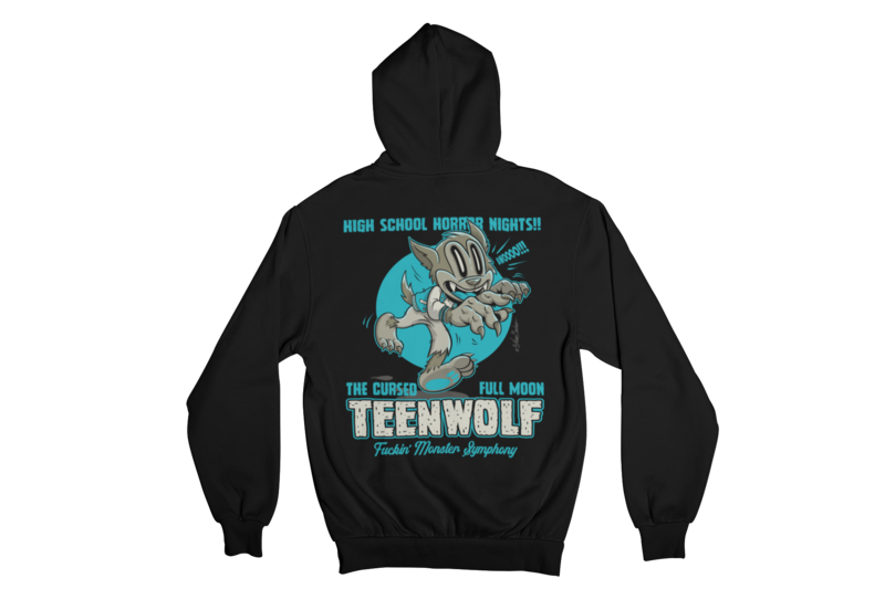 TEENWOLF HOODIE ZIP for WOMEN by NANO BARBERO