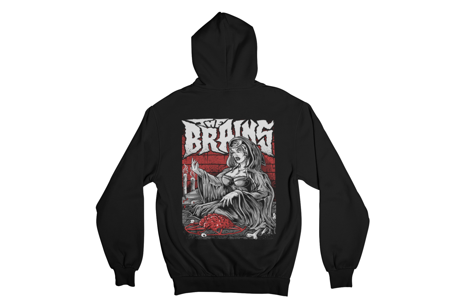 THE BRAINS "WITCH" HOODIE ZIP for WOMEN