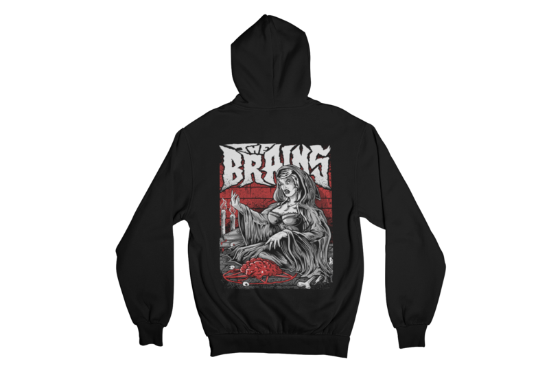 THE BRAINS "WITCH" HOODIE ZIP for WOMEN