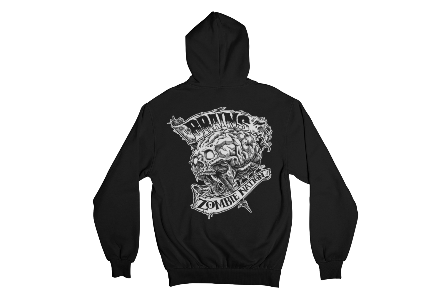 THE BRAINS "ZOMBIE NATION" HOODIE ZIP for WOMEN