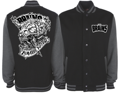 THE BRAINS &quot;ZOMBIE NATION&quot; VARSITY JACKET UNISEX