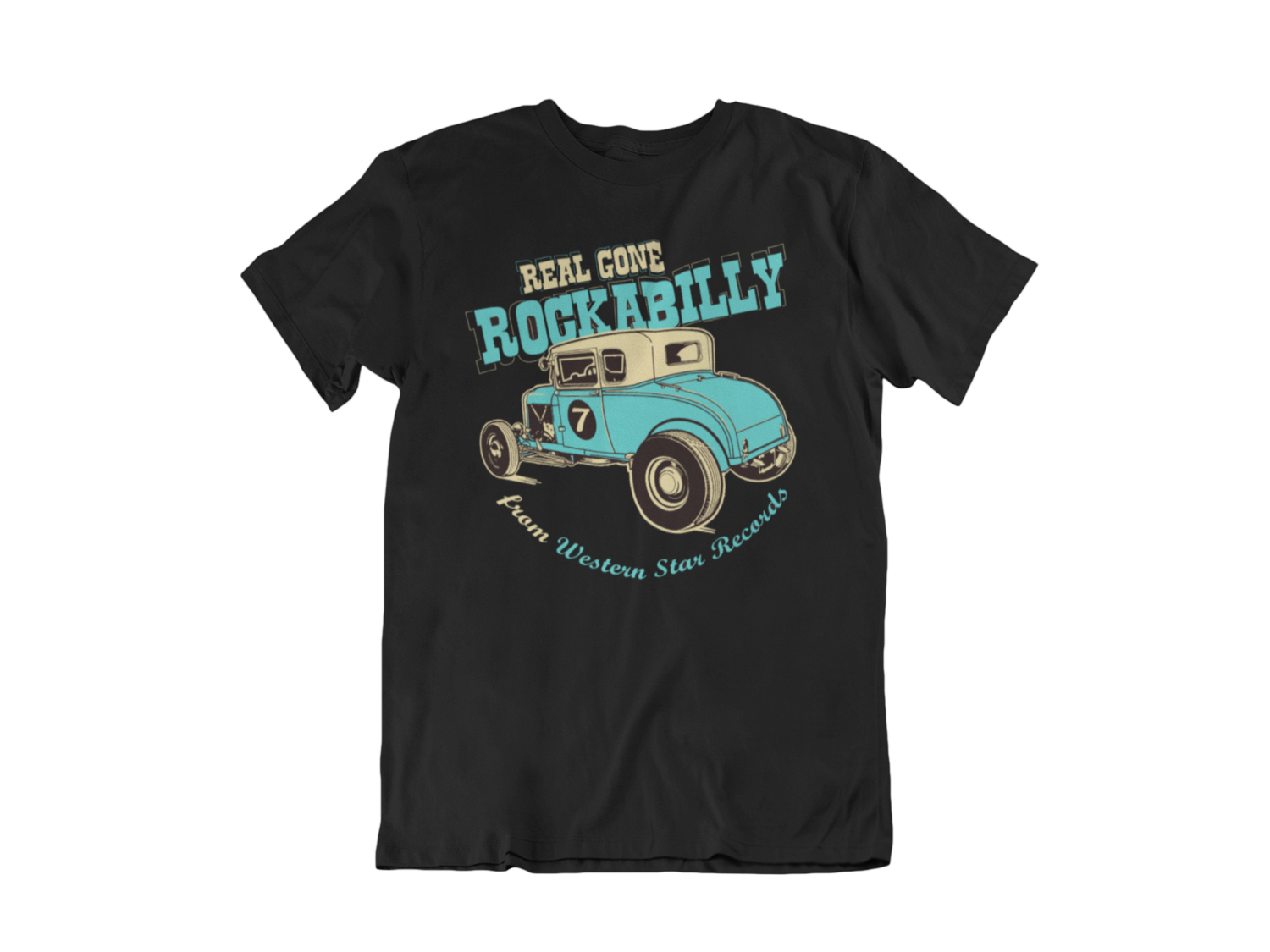 Real Gone Rockabilly by Western Star tshirt for MEN