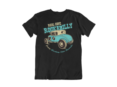 Real Gone Rockabilly by Western Star tshirt for MEN