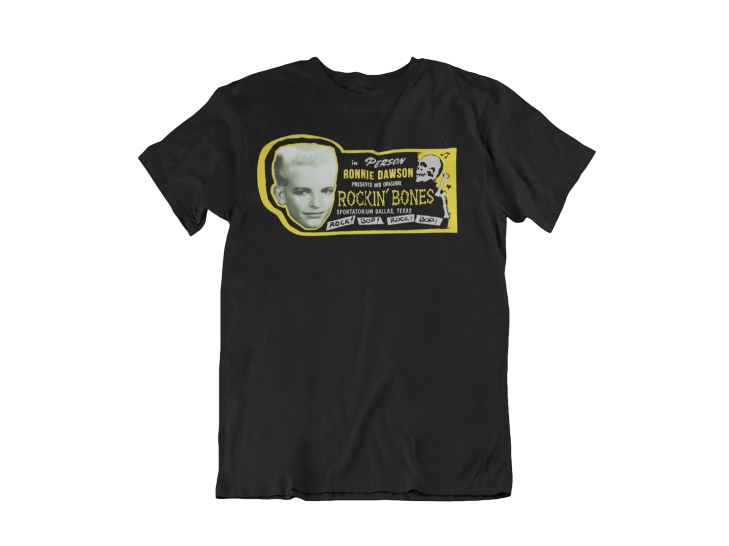 RONNIE DAWSON T-SHIRT MAN, Colour: BLACK, Size: Large